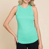Culture Code Full Size Ribbed Round Neck Tank - Bubble Mint
