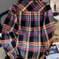 Men's Full Size Vintage Plaid Flannel Button-Down Shirt Plus Size - Farnelli