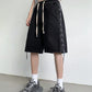 Men's Full Size Drawstring Loose Fit Denim Shorts Plus Size - Farnelli