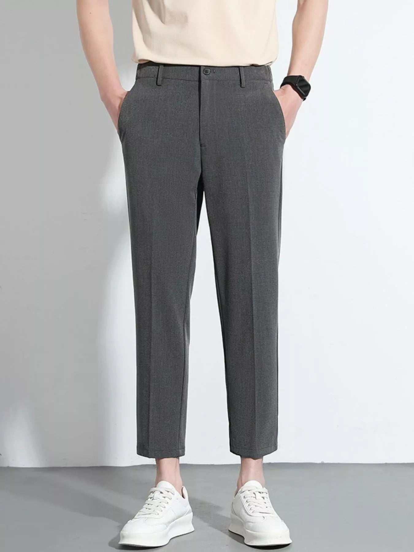 Men's Slim Fit Cropped Pants - Farnelli
