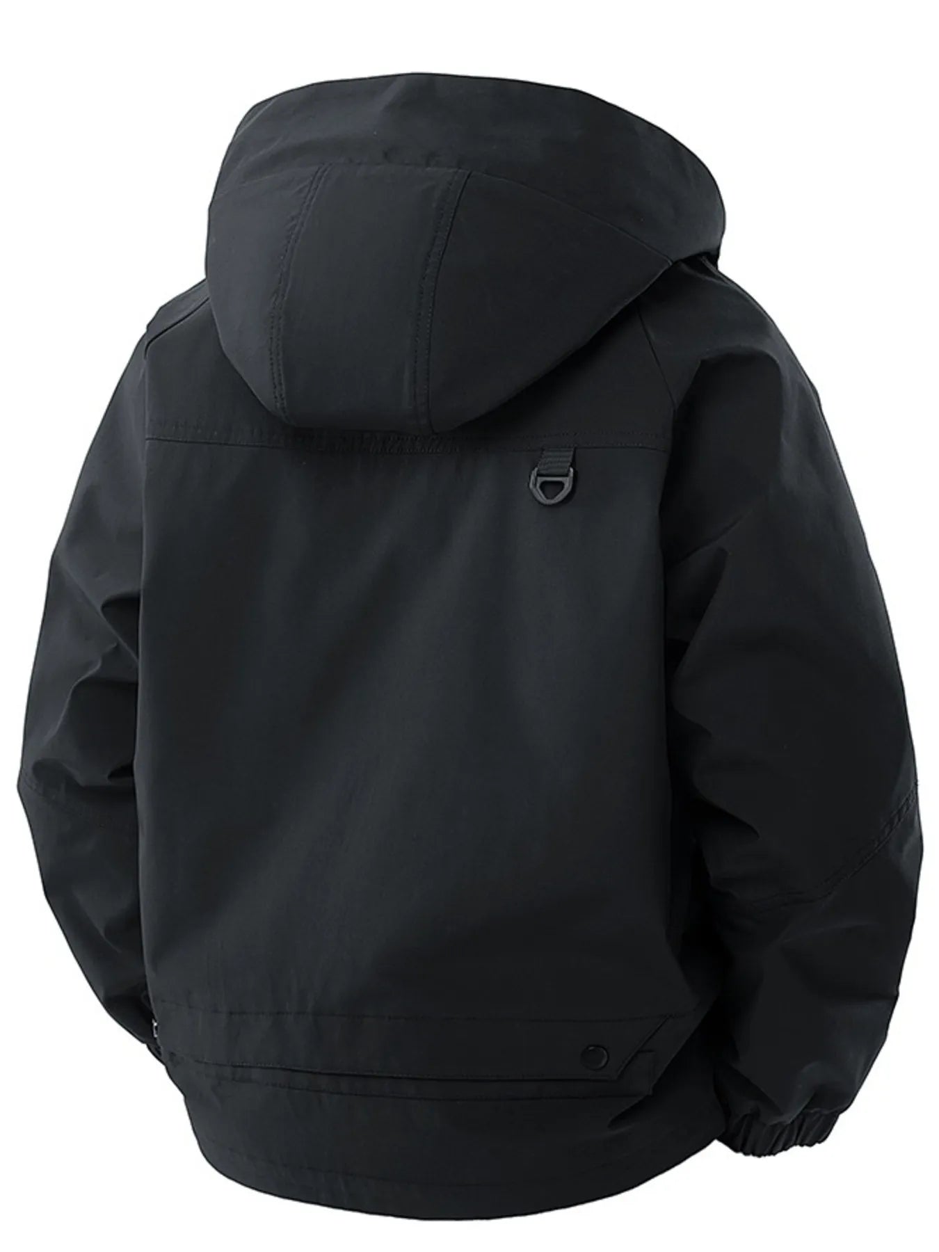 Men's Full Size Zip Up Long Sleeve Hooded Jacket Plus Size - Farnelli