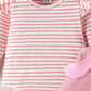 Children's Ruffled Trim Bodysuit and Dress Set with Headband - Farnelli