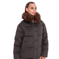 Elisa Genuine Polar Fox Fur Cashmere Effect Down Coat