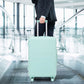 HouseOfZazla 3-piece spinner wheel luggage set with combination locks, shown in multiple sizes