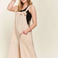 ADORA Knotted Wide Strap Wide Leg Overalls - Farnelli