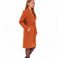 Windsor Classic Wraparound Cashmere Blend Overcoat in Cinnamon