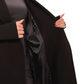 Miru Cashmere Wool Blend Overcoat in Black