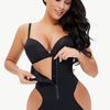 Full Size Cutout Under-Bust Shaping Bodysuit - Black