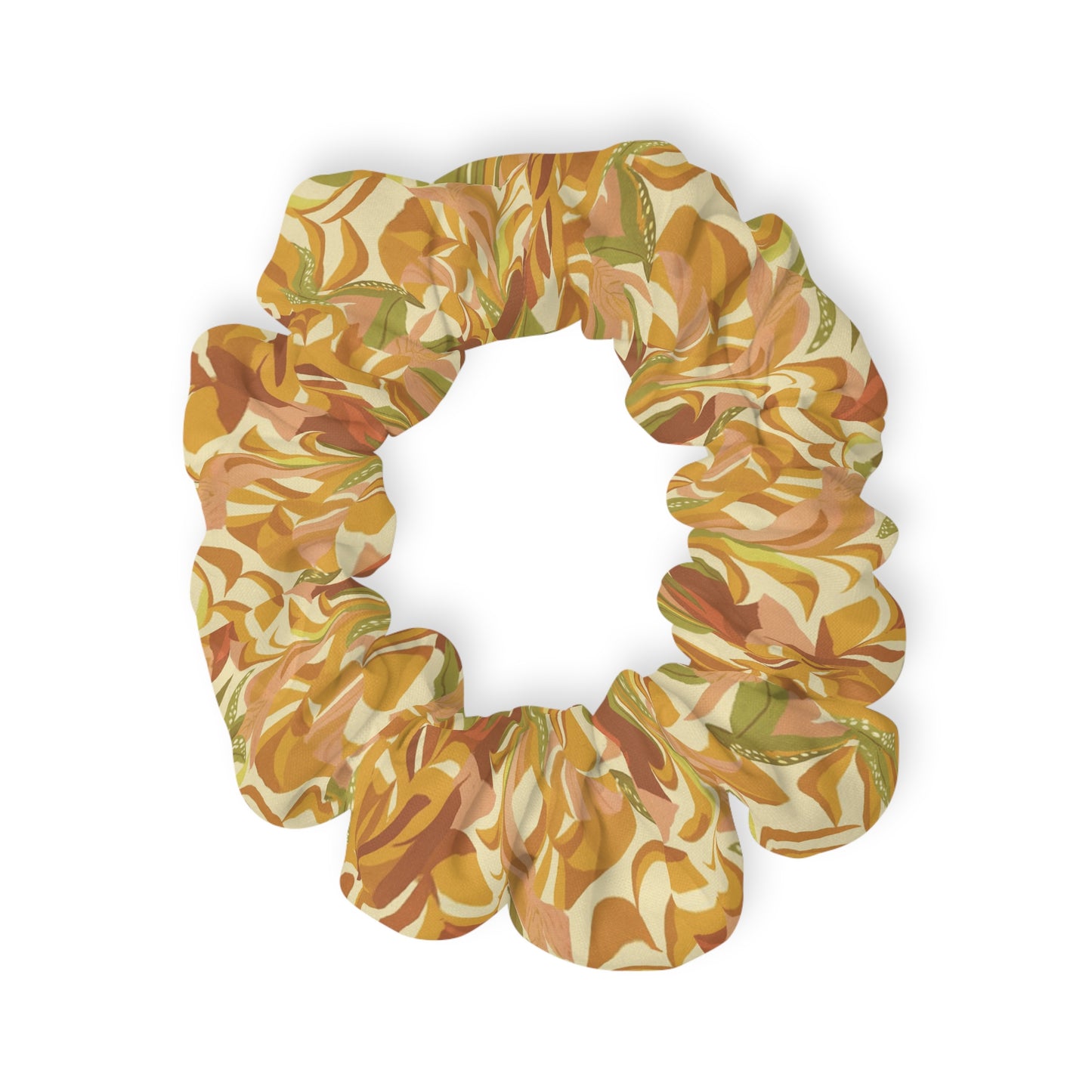 Autumn Abstract Scrunchie | Colorful Hair Accessory, Fall Fashion, Boho Style, Gift for Her, Everyday Wear