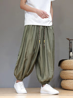 Men's Plus Size Drawstring Loose Fit Joggers - Farnelli