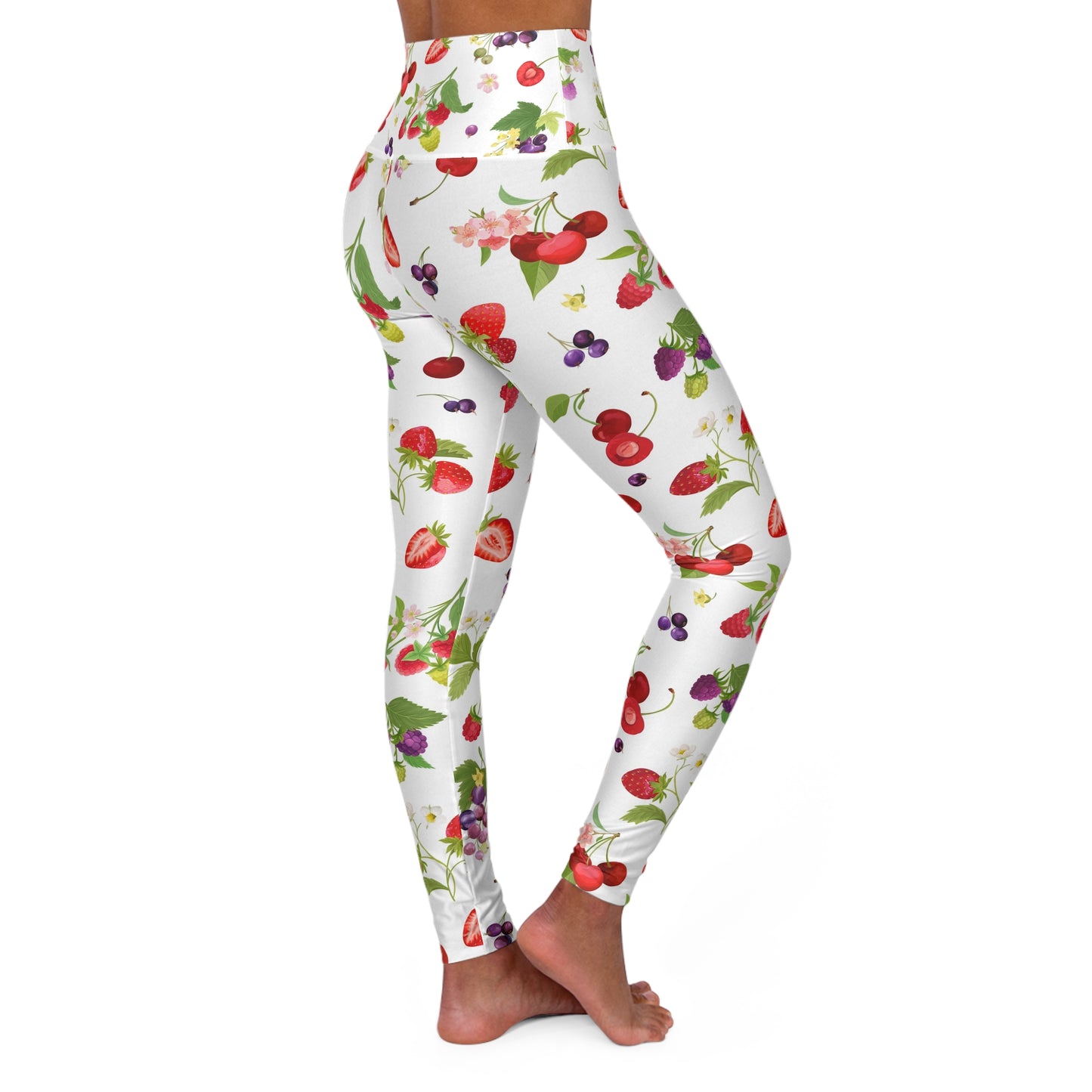 🍓 Farnelli Fruity High-Waisted Yoga Leggings