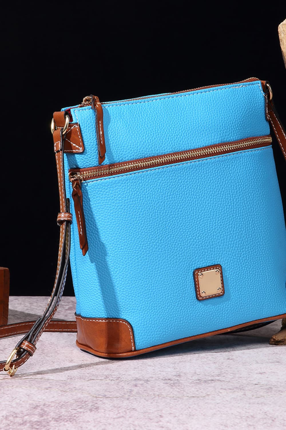 PU Leather Crossbody Bag - Farnelli