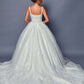 DeKlaire Bridal 489 Wedding Dress V-Neck A-Line Ball Gown