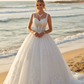 DeKlaire Bridal 489 Wedding Dress V-Neck A-Line Ball Gown