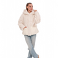 Montana Eco-Fur Down Fill Coat in Ivory