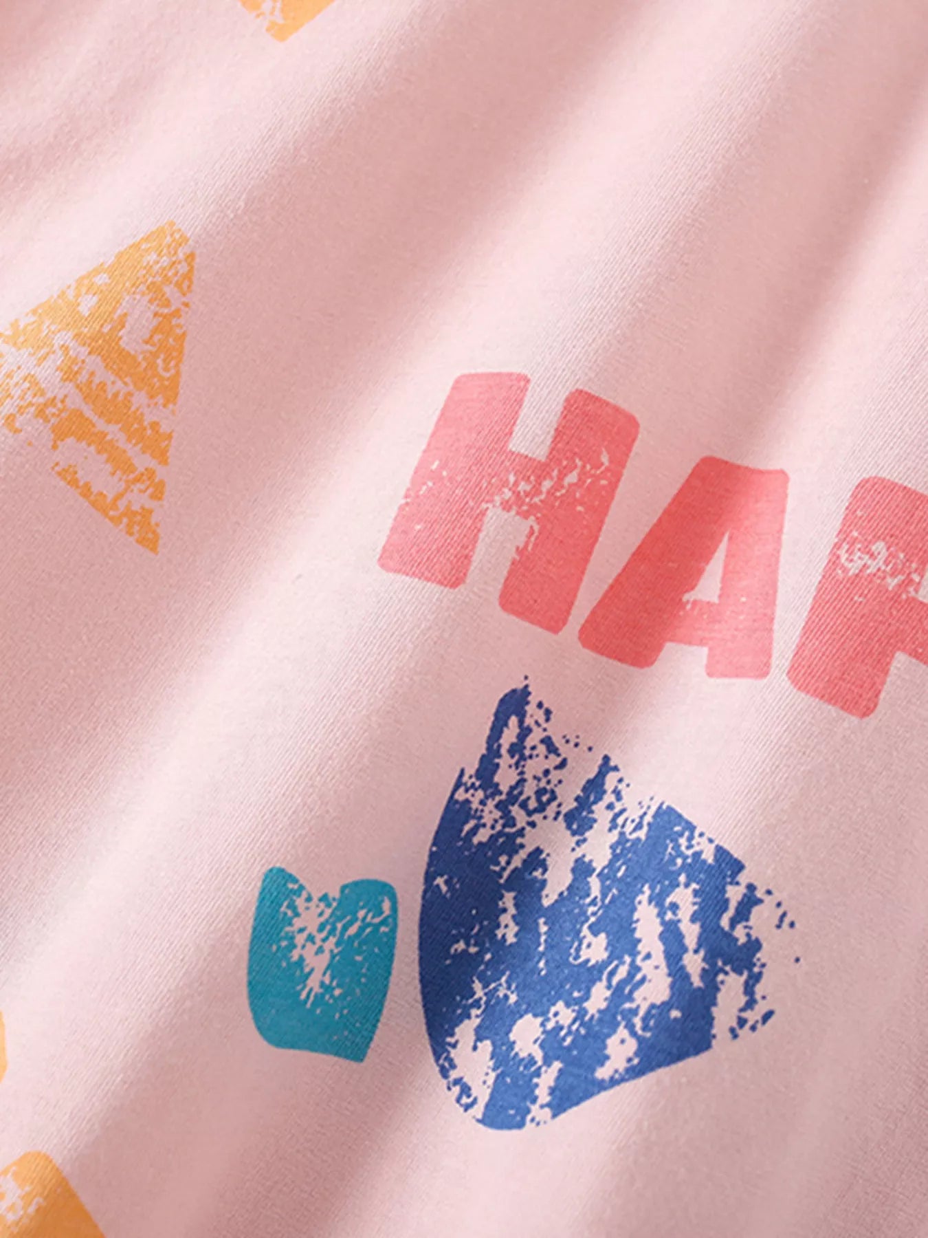 Children's Happy Print Top and Shorts Set - Farnelli