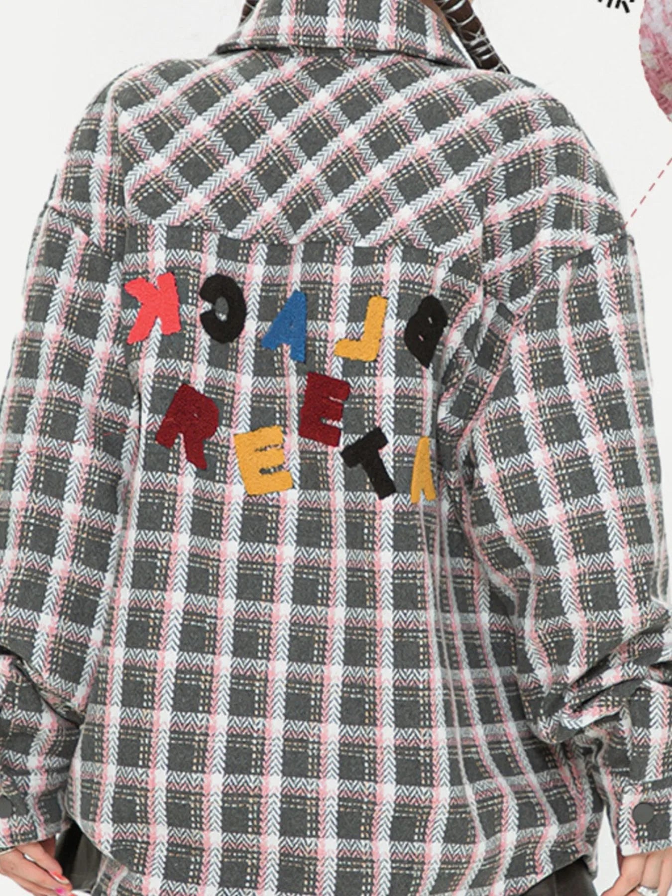Men's Oversized Plaid Collared Neck Shirt - Farnelli