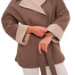 Sandro Cashmere Blend Overcoat in Latte