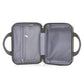 HouseOfZazla green 4-piece spinner wheel hard case luggage set with matching cosmetic case