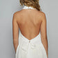POL Backless Halter Sleeveless Top with Smocking Shirring Detail - Farnelli