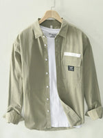 Men's Plus Size Button Up Long Sleeve Shirt - Farnelli