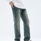 Men's Washed Straight Leg Jeans - Farnelli