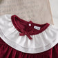 Children's Christmas Velvet Bodysuit and Socks Set - Farnelli