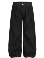 Men's Wide-Leg Baggy Denim Jeans - Farnelli