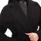 Cambridge Comfort Wraparound Wool Cashmere Coat in Black