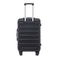 HouseOfZazla 3-piece spinner wheel luggage set with combination locks in assorted sizes