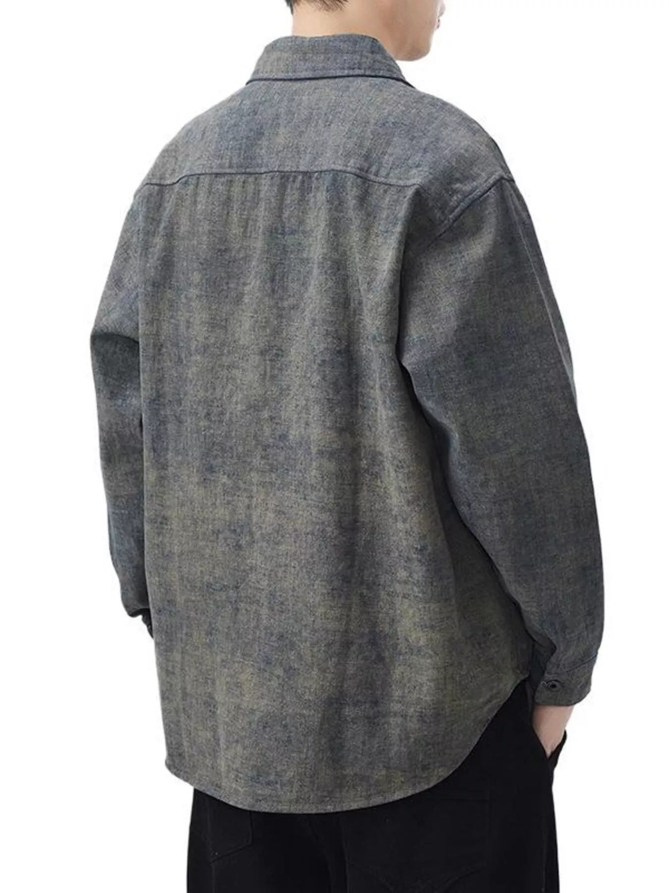 Men's Plus Size Button Up Long Sleeve Shirt - Farnelli