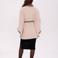 Genuine Mink Fur Double Face Wool Poncho