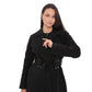Justine Cashmere Blend Overcoat in Black, 100cm
