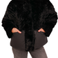 Montana Eco-Fur Down Coat in Black