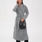Cambridge Comfort Wraparound Wool Cashmere Coat in Dove