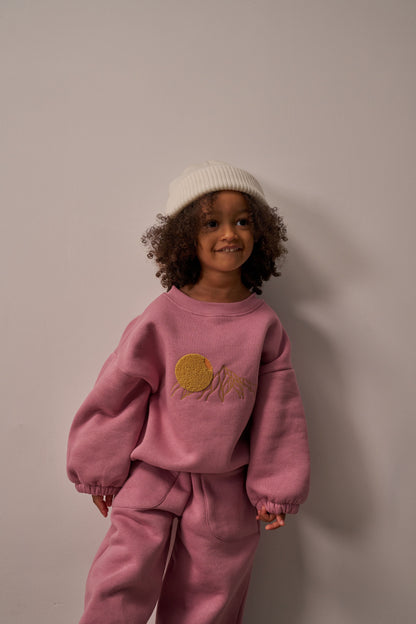 Sunset Pink Sweat Set
