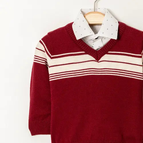 Navy Nice Sweater Jeans Set - Farnelli