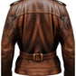 Men’s Military Style Vintage Leather Jacket