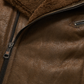 Men’s B3 Real Brown Sheepskin Shearling Aviator Leather Bomber Flying Jacket