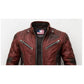 Yusef Red Leather Jacket - Leather Jacket for Men Red