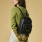 Martina (black) - Italian calf leather women's backpack