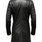 Men’s Black Long Leather Coat