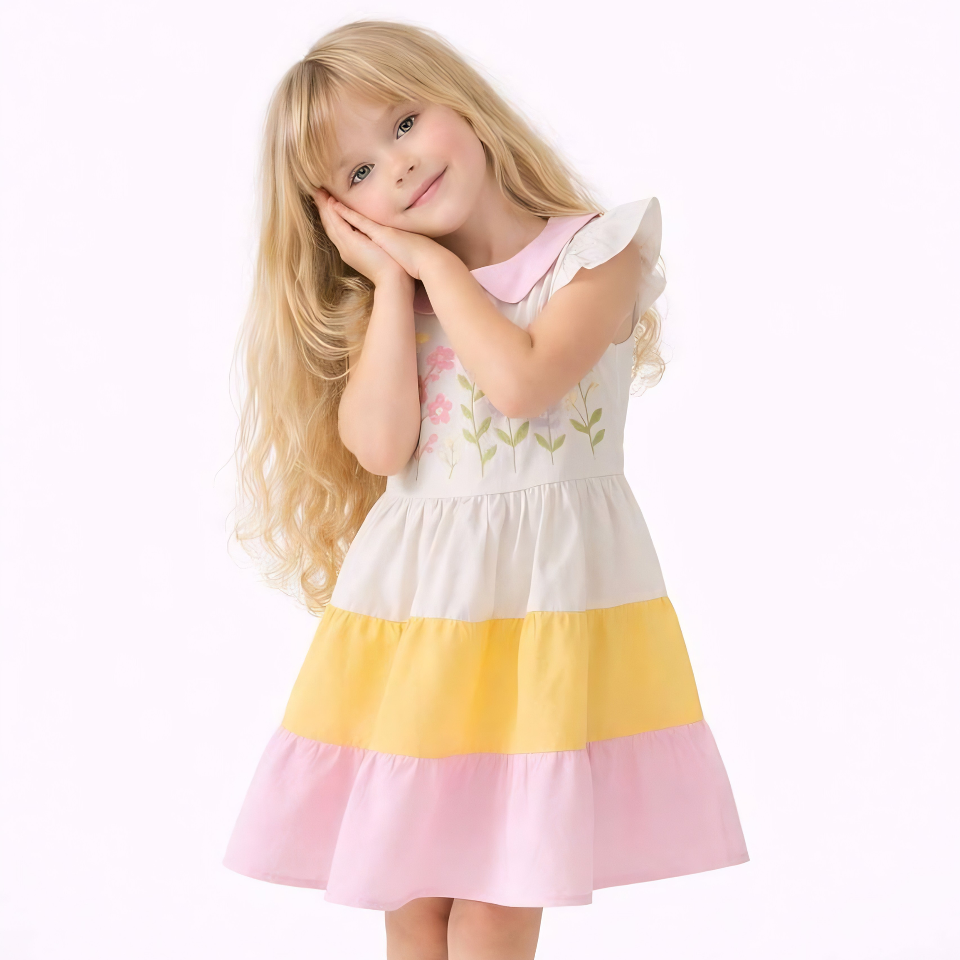 Pastel Garden Casual Dress-1