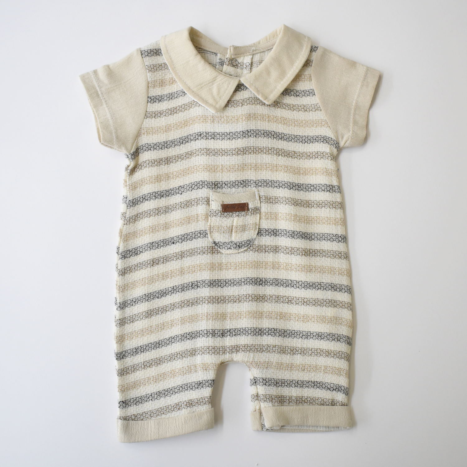 Striped Baby Dressy Overall-2
