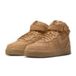 Nike Men's Air Force 1 Mid Flax men's footwear in tan with classic mid-top sneaker design