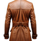 Vintage Brown Women’s Leather Long Coat