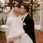 Ivory White Faux Fur Cape (Juliet Wht01)