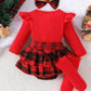 Children's Christmas Ruffle Trim 4-Piece Set - Farnelli