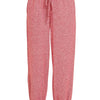 Zenana Soft Melange Hacci Jogger - DK RED