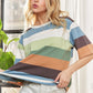 ADORA Multi Color Stripe Casual Top - Farnelli